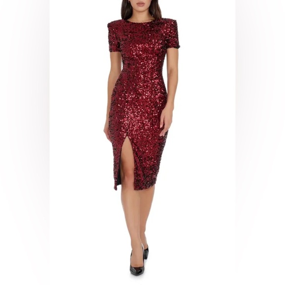 Natasha Sequin Sheath Midi Dress
Dress the Population - Picture 1 of 9